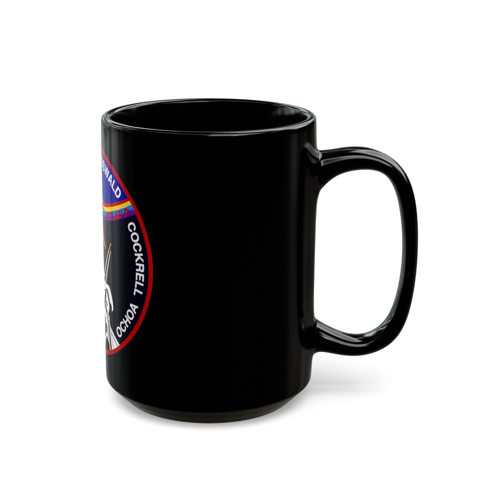 STS 56 (NASA) Black Coffee Mug-The Sticker Space