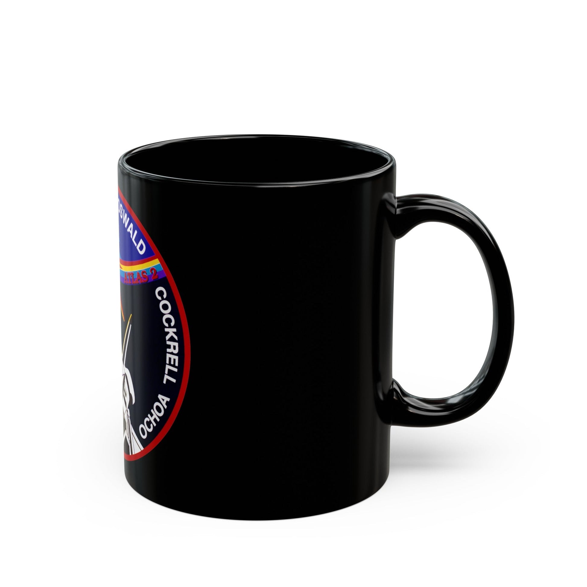 STS 56 (NASA) Black Coffee Mug-The Sticker Space