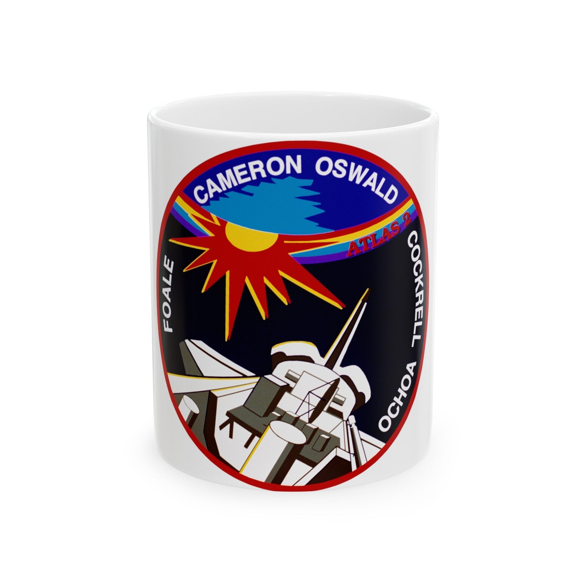 STS 56 (NASA) White Coffee Mug-11oz-The Sticker Space