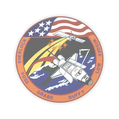 STS 57 (NASA) STICKER Vinyl Kiss-Cut Decal 3 Inch Transparent - The Sticker Space