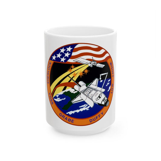 STS 57 (NASA) White Coffee Mug-15oz-The Sticker Space