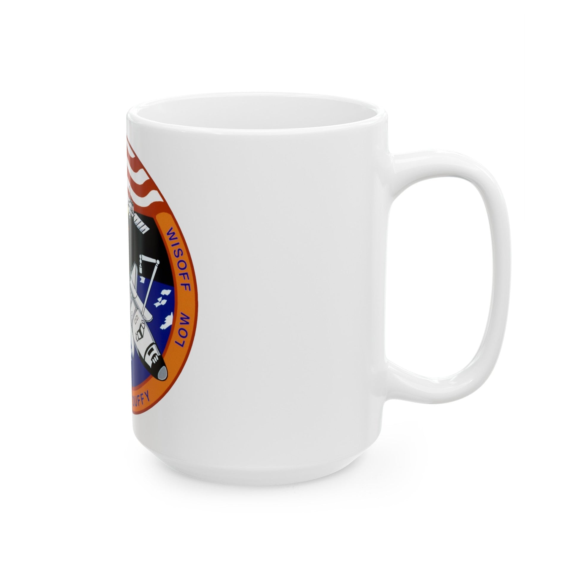 STS 57 (NASA) White Coffee Mug-The Sticker Space