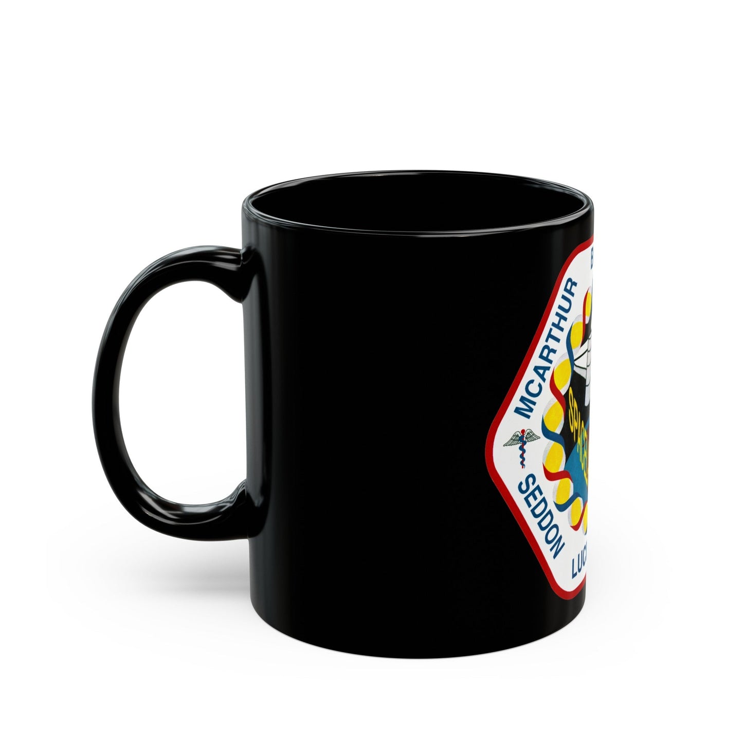 STS 58 (NASA) Black Coffee Mug-The Sticker Space