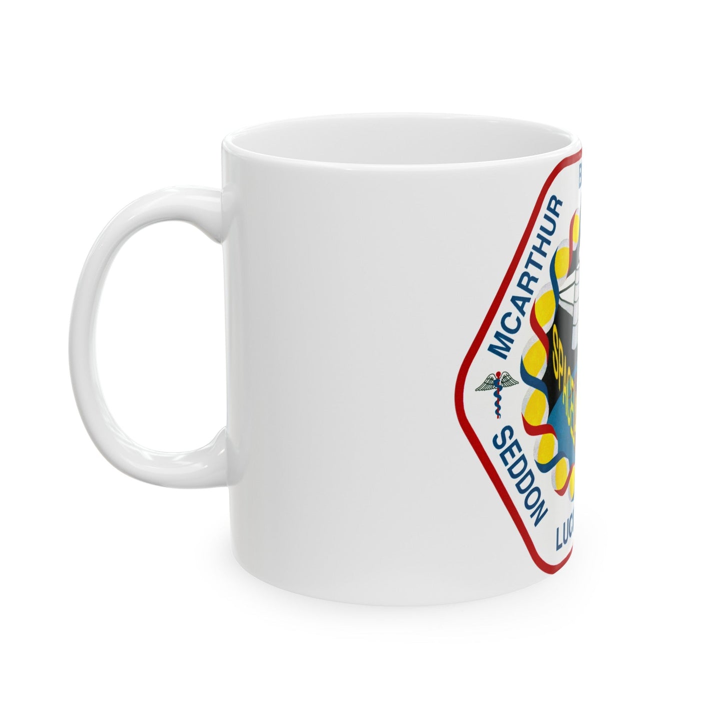 STS 58 (NASA) White Coffee Mug-The Sticker Space