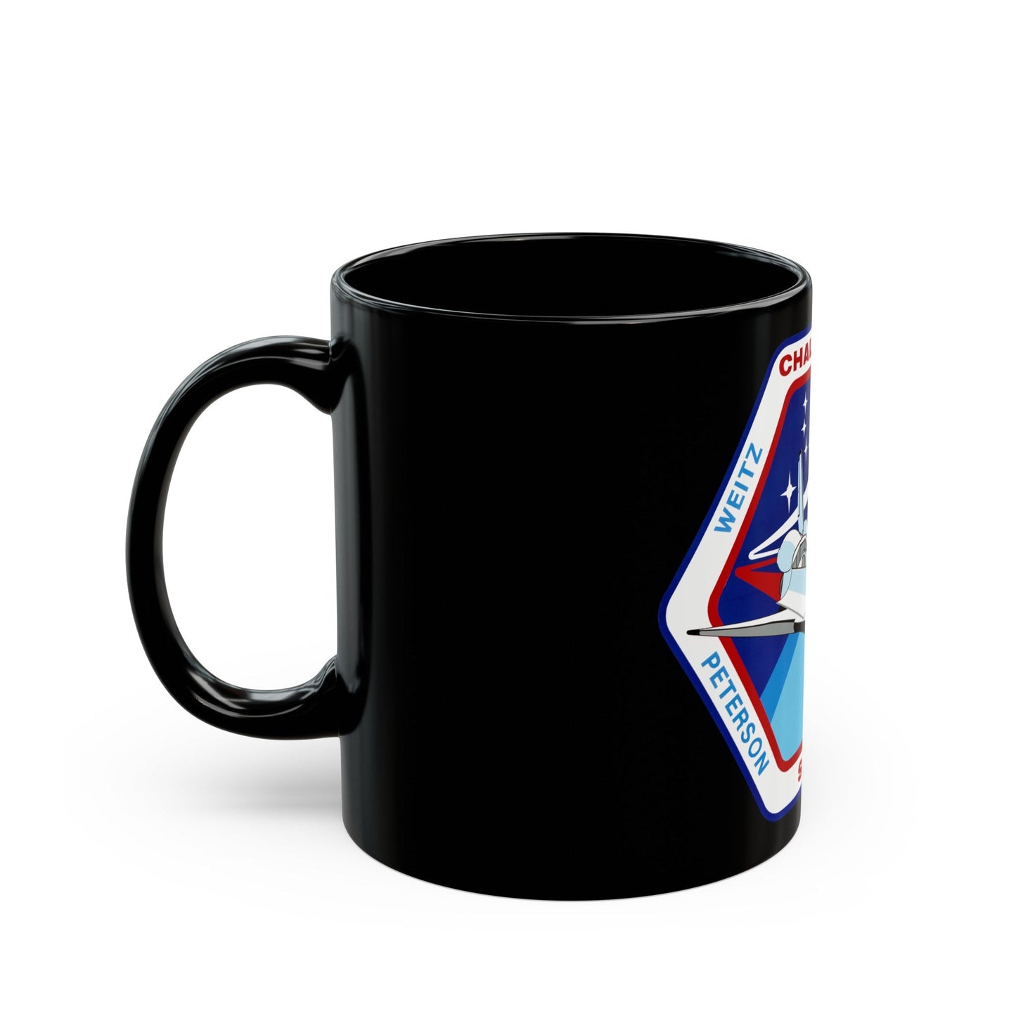 STS 6 (NASA) Black Coffee Mug-The Sticker Space