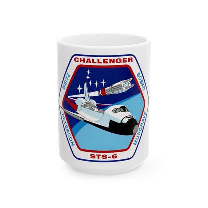 STS 6 (NASA) White Coffee Mug-15oz-The Sticker Space