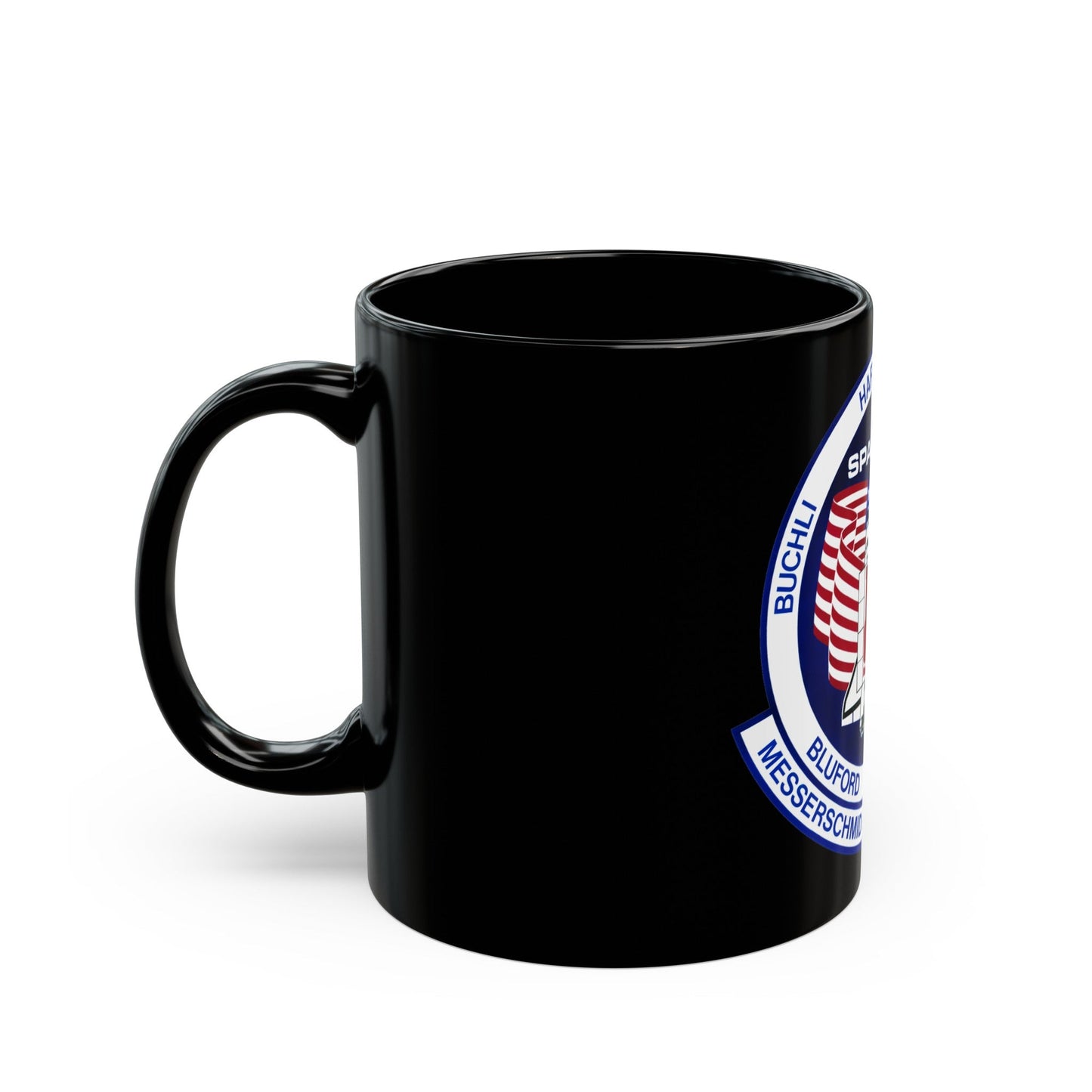 STS 61 a (NASA) Black Coffee Mug-The Sticker Space