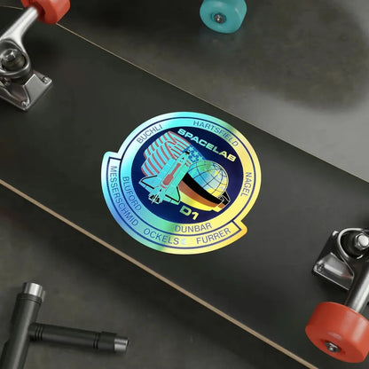 STS 61 A (NASA) Holographic STICKER Die-Cut Vinyl Decal - The Sticker Space