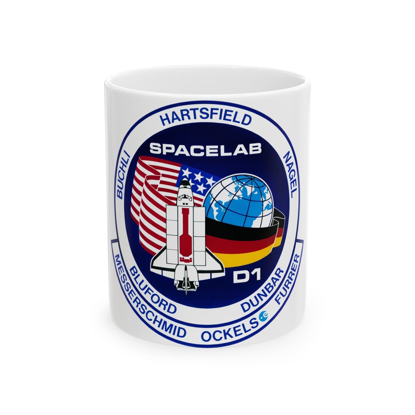 STS 61 a (NASA) White Coffee Mug-11oz-The Sticker Space