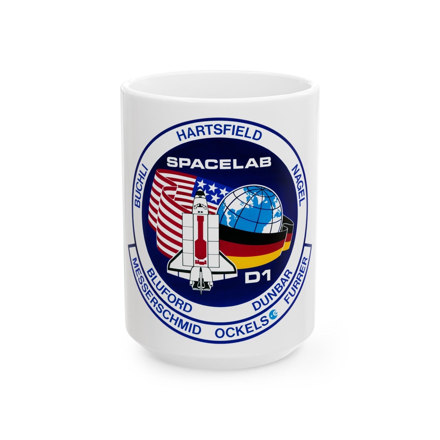 STS 61 a (NASA) White Coffee Mug-15oz-The Sticker Space