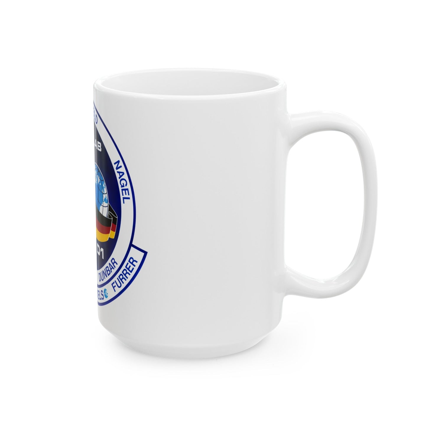 STS 61 a (NASA) White Coffee Mug-The Sticker Space