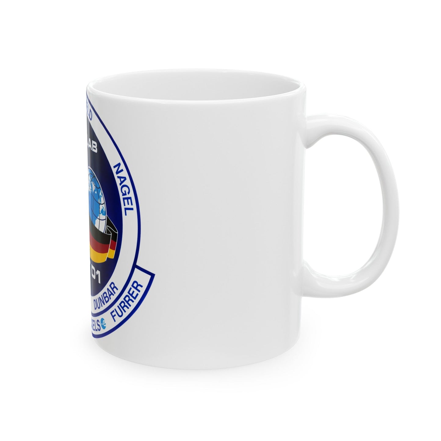 STS 61 a (NASA) White Coffee Mug-The Sticker Space