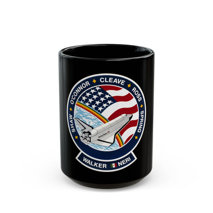 STS 61 b (NASA) Black Coffee Mug-15oz-The Sticker Space