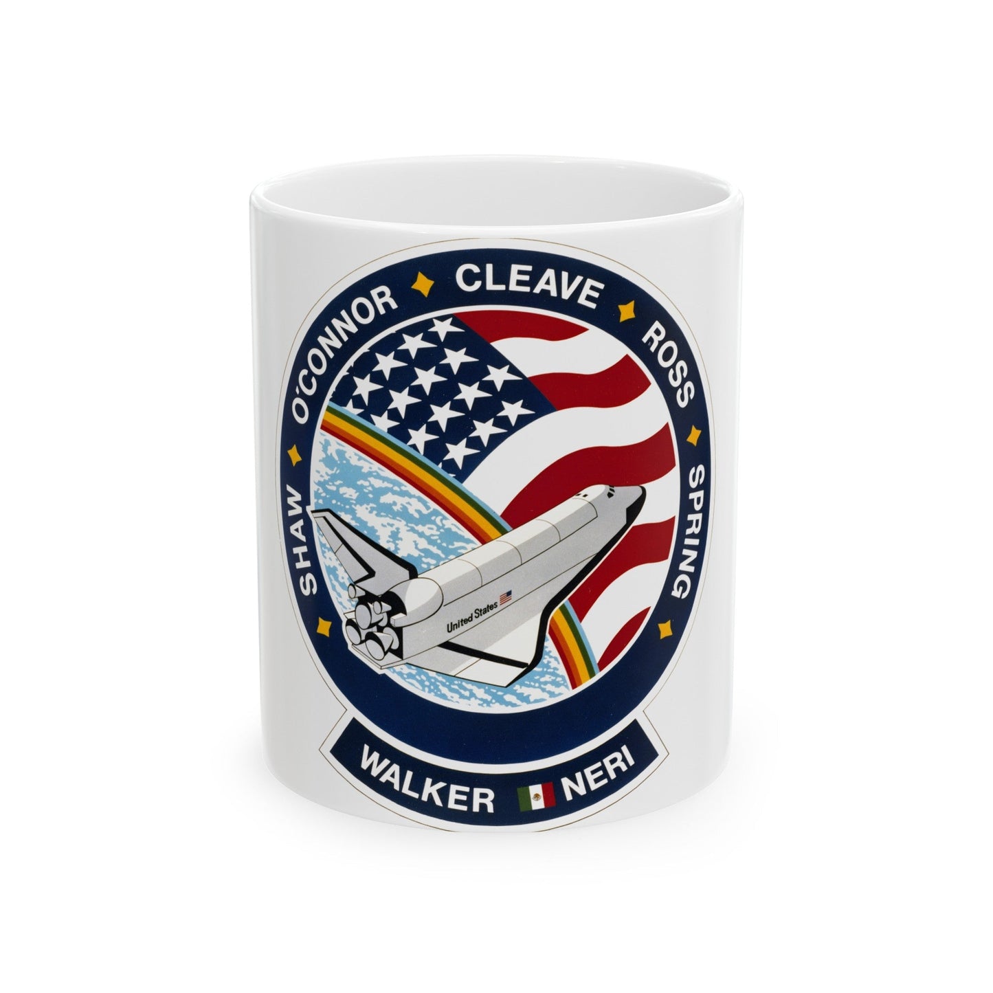 STS 61 b (NASA) White Coffee Mug-11oz-The Sticker Space