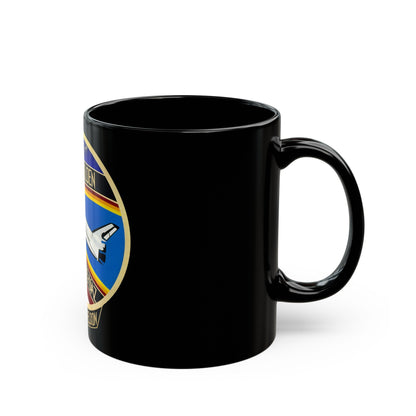 STS 61 c (NASA) Black Coffee Mug-The Sticker Space