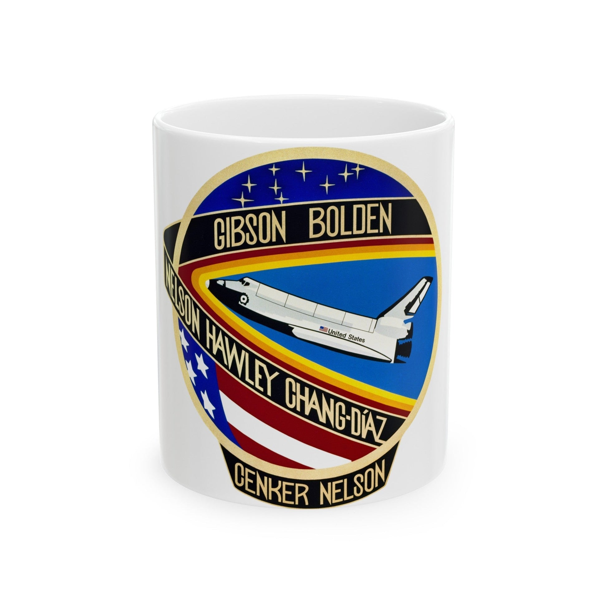 STS 61 c (NASA) White Coffee Mug-11oz-The Sticker Space