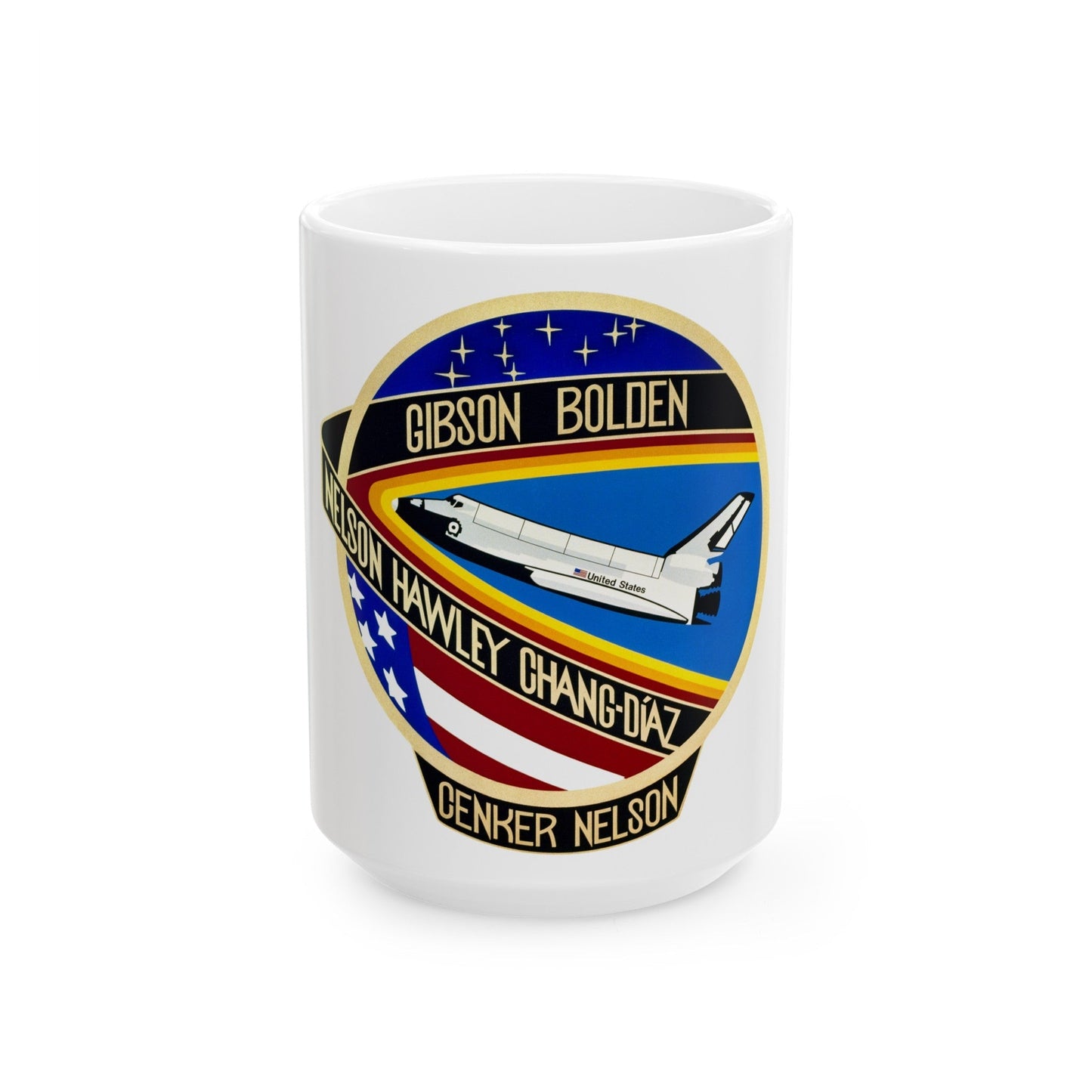 STS 61 c (NASA) White Coffee Mug-15oz-The Sticker Space