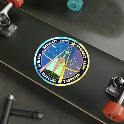 STS 61 (NASA) Holographic STICKER Die-Cut Vinyl Decal - The Sticker Space