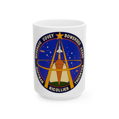 STS 61 (NASA) White Coffee Mug-15oz-The Sticker Space