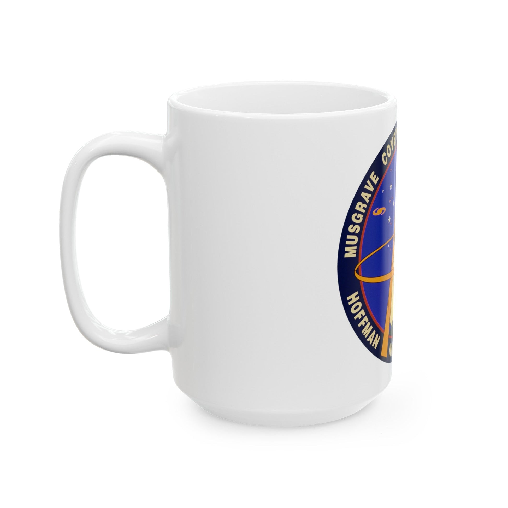 STS 61 (NASA) White Coffee Mug-The Sticker Space