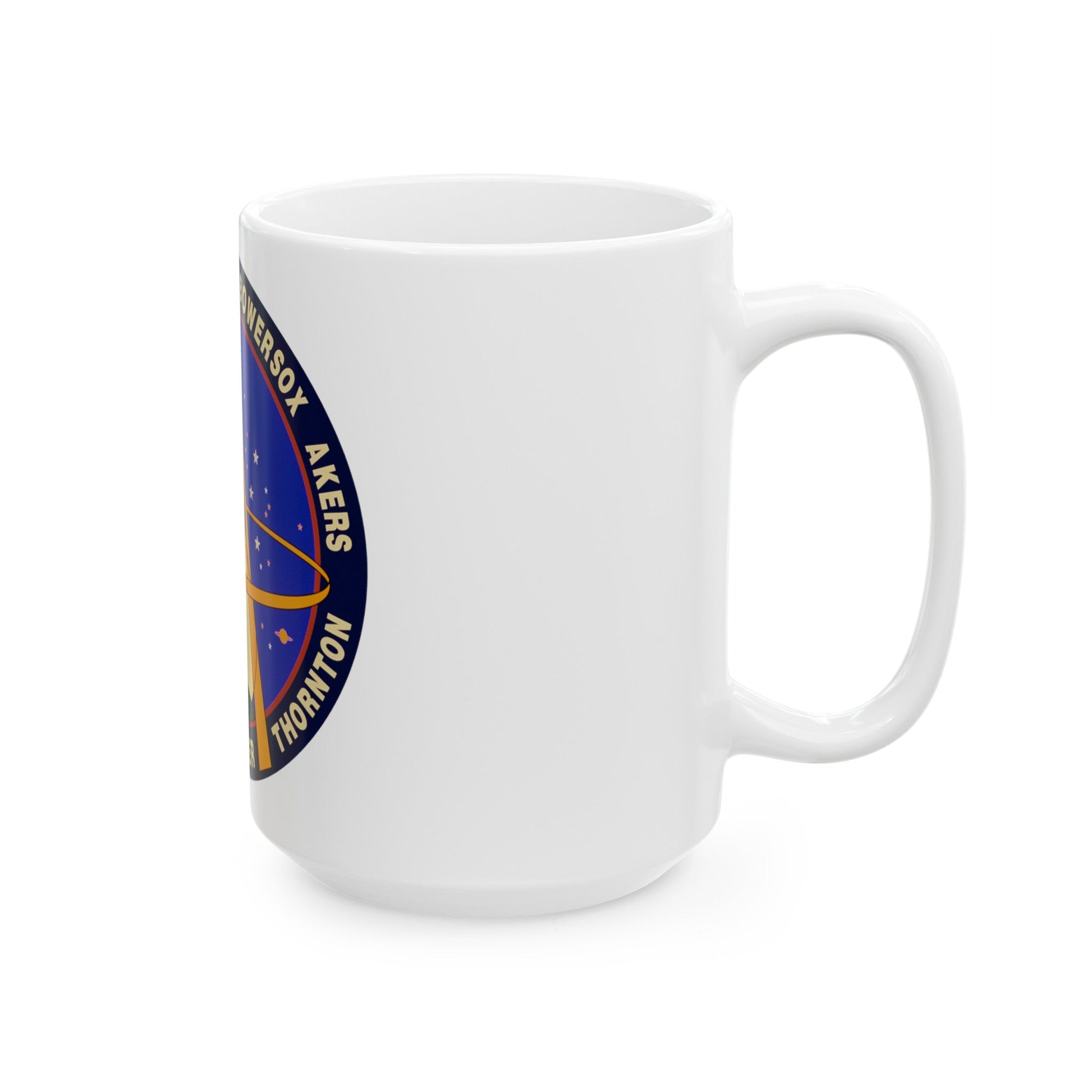 STS 61 (NASA) White Coffee Mug-The Sticker Space