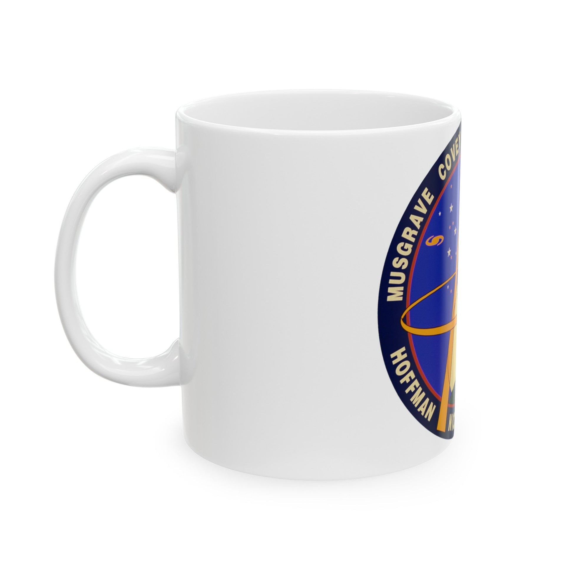 STS 61 (NASA) White Coffee Mug-The Sticker Space