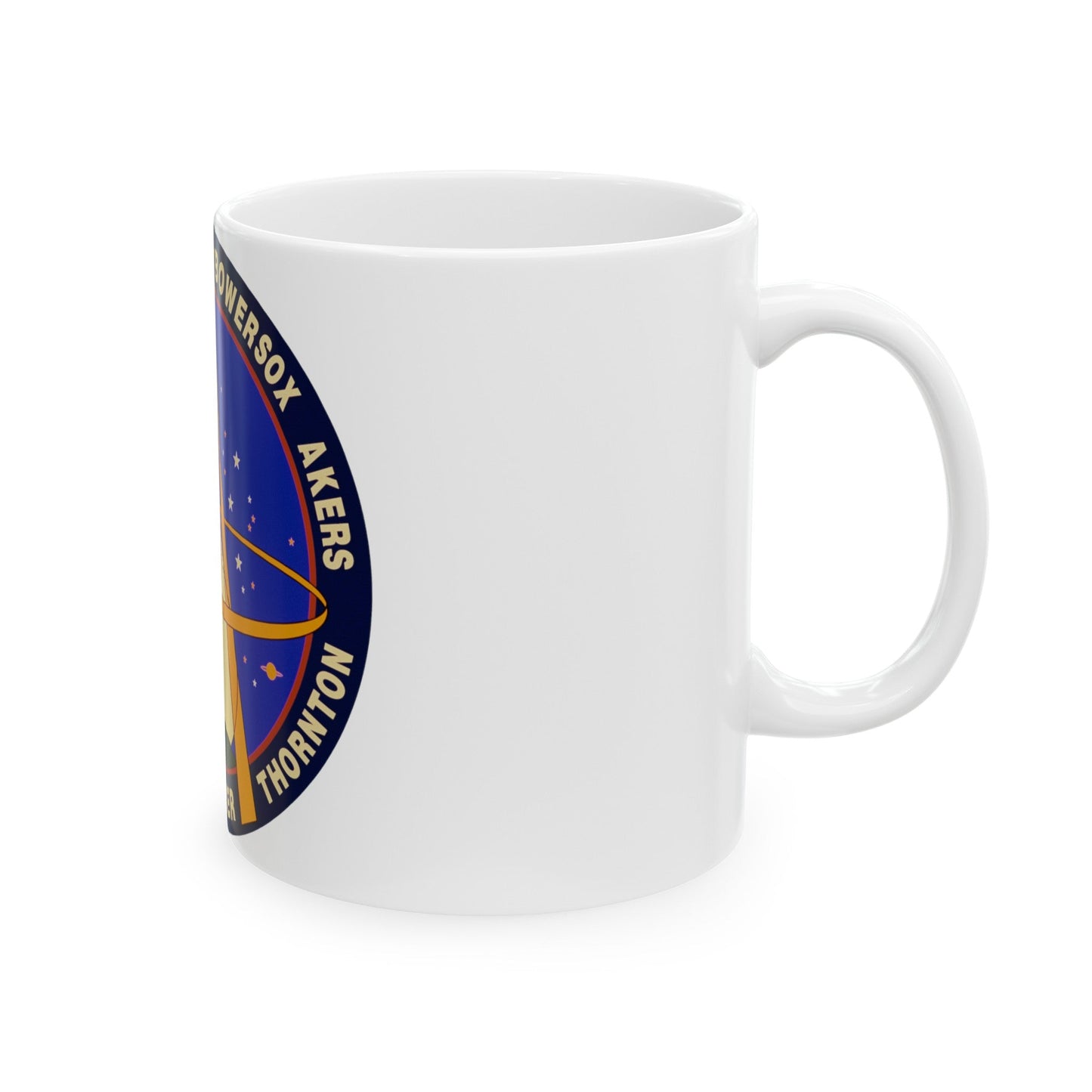 STS 61 (NASA) White Coffee Mug-The Sticker Space