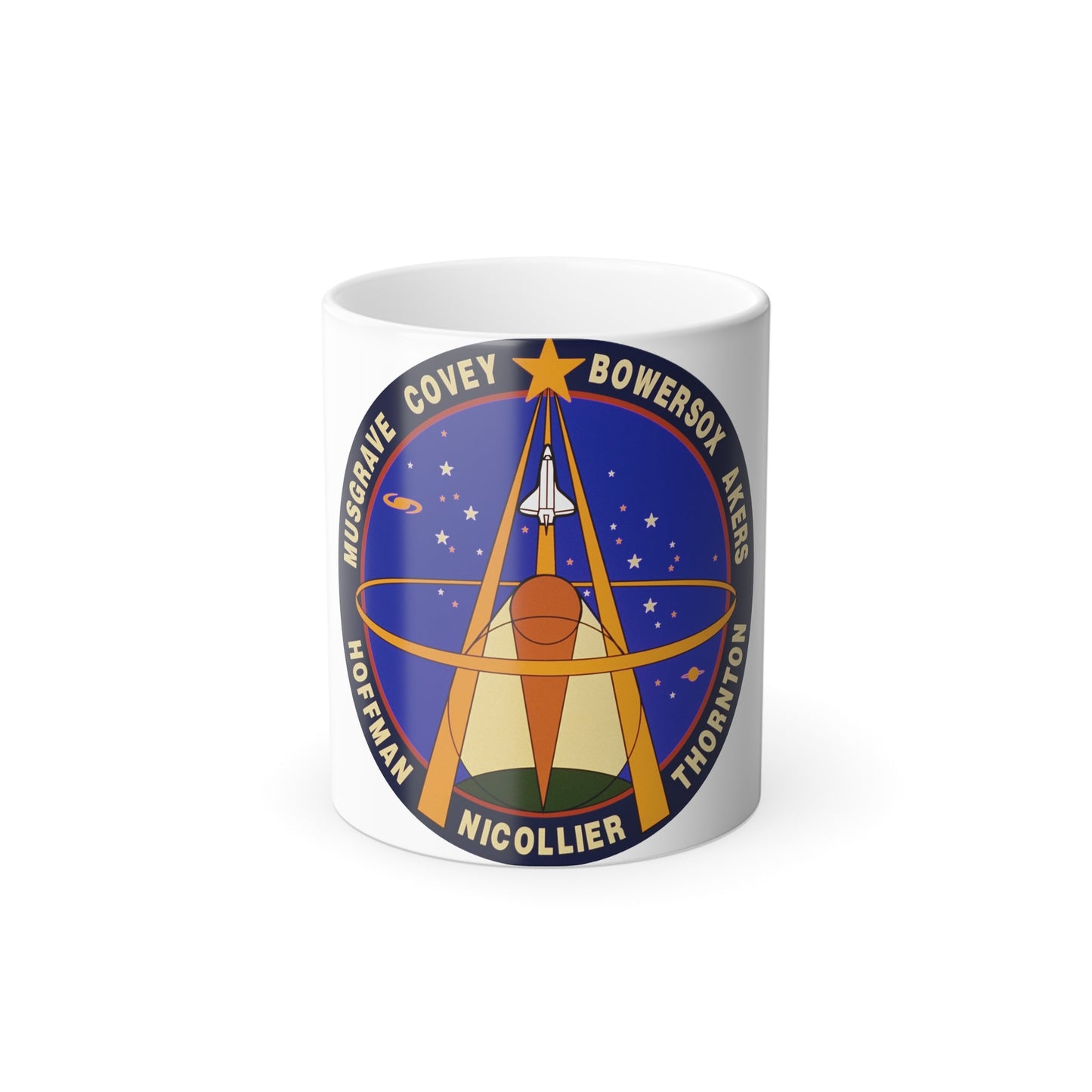 STS 61 Patch NASA - Color Changing Mug 11oz-11oz-The Sticker Space