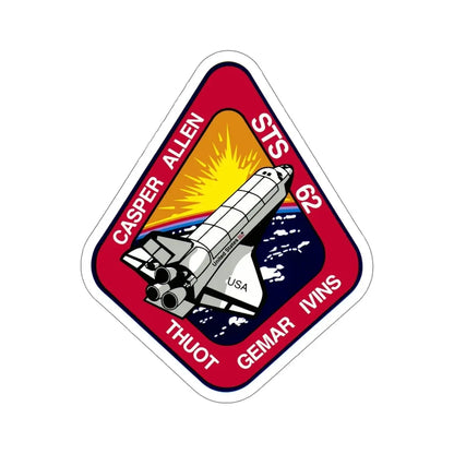 STS 62 Patch NASA STICKER Vinyl Die-Cut Decal 6 Inch - The Sticker Space