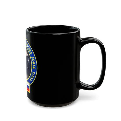 STS 63 (NASA) Black Coffee Mug-The Sticker Space