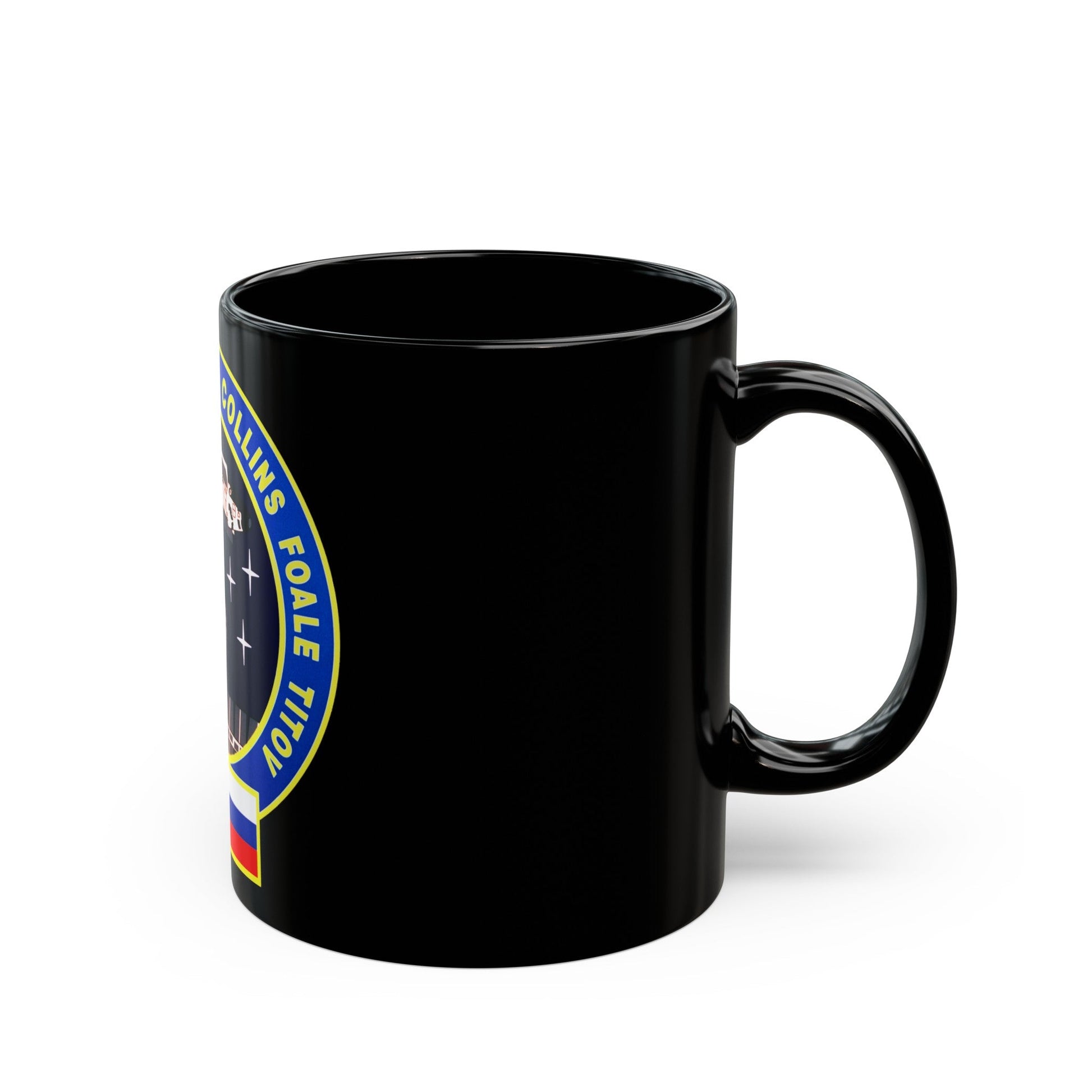 STS 63 (NASA) Black Coffee Mug-The Sticker Space