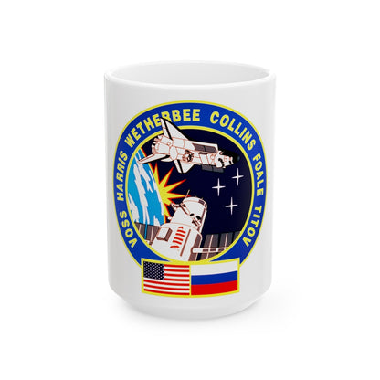 STS 63 (NASA) White Coffee Mug-15oz-The Sticker Space