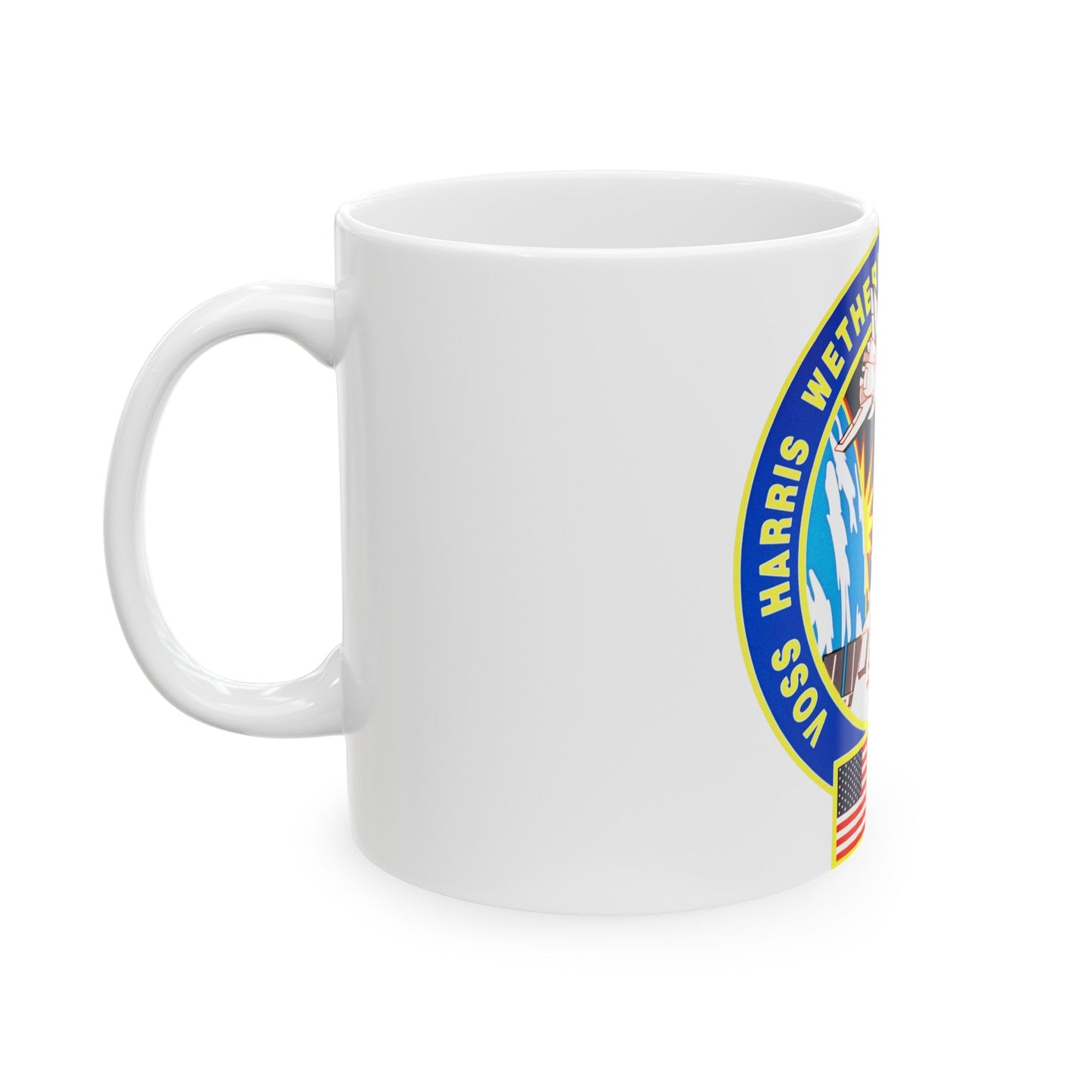 STS 63 (NASA) White Coffee Mug-The Sticker Space