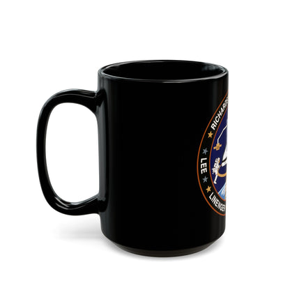 STS 64 (NASA) Black Coffee Mug-The Sticker Space