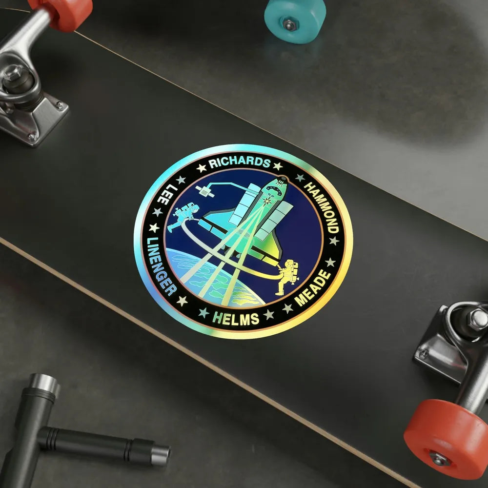 STS 64 (NASA) Holographic STICKER Die-Cut Vinyl Decal - The Sticker Space