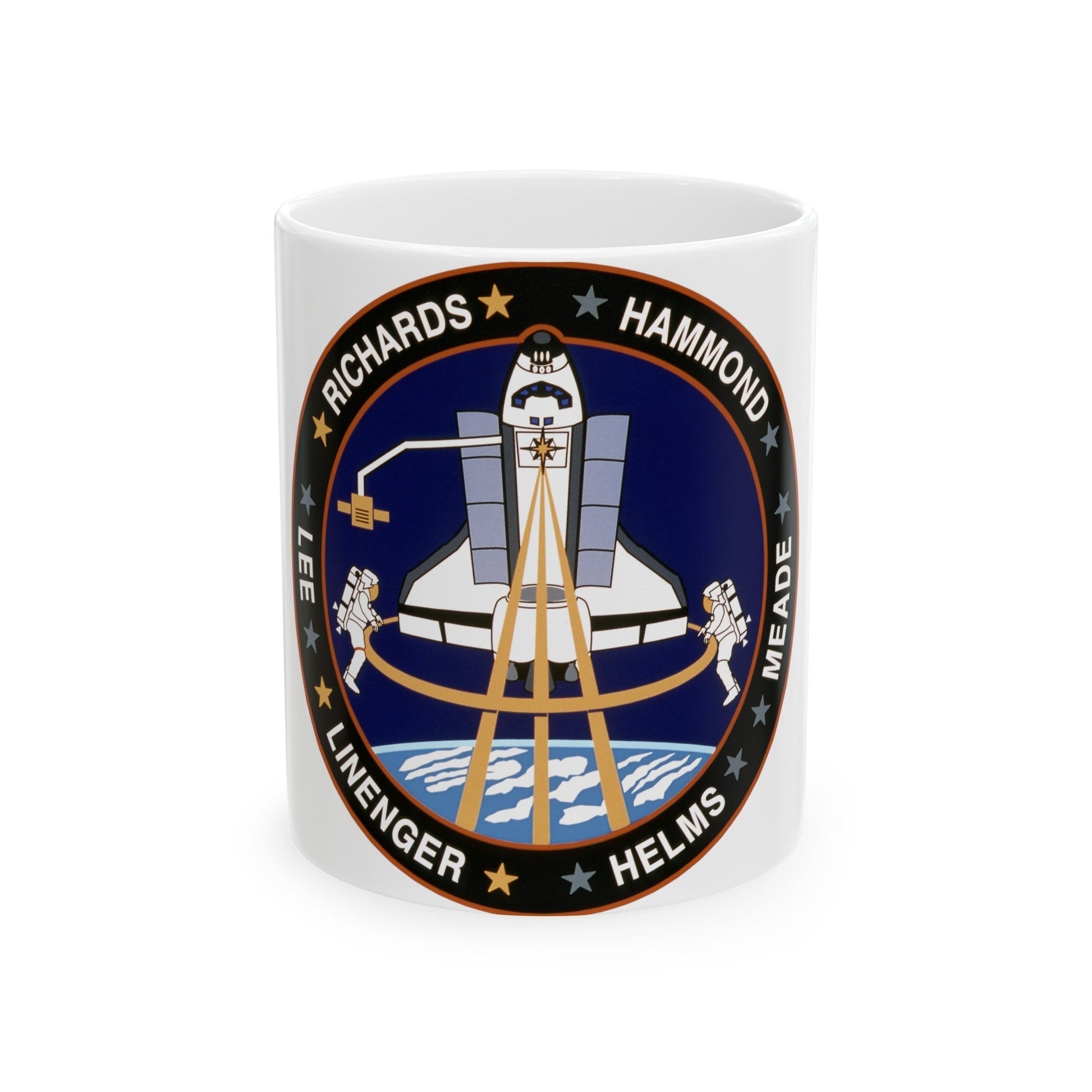 STS 64 (NASA) White Coffee Mug-11oz-The Sticker Space