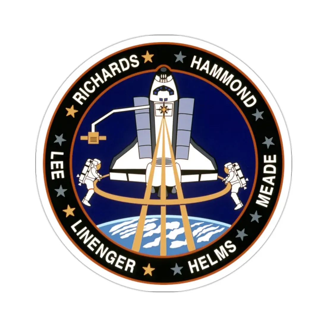 STS 64 Patch NASA STICKER Vinyl Die-Cut Decal 2 Inch - The Sticker Space