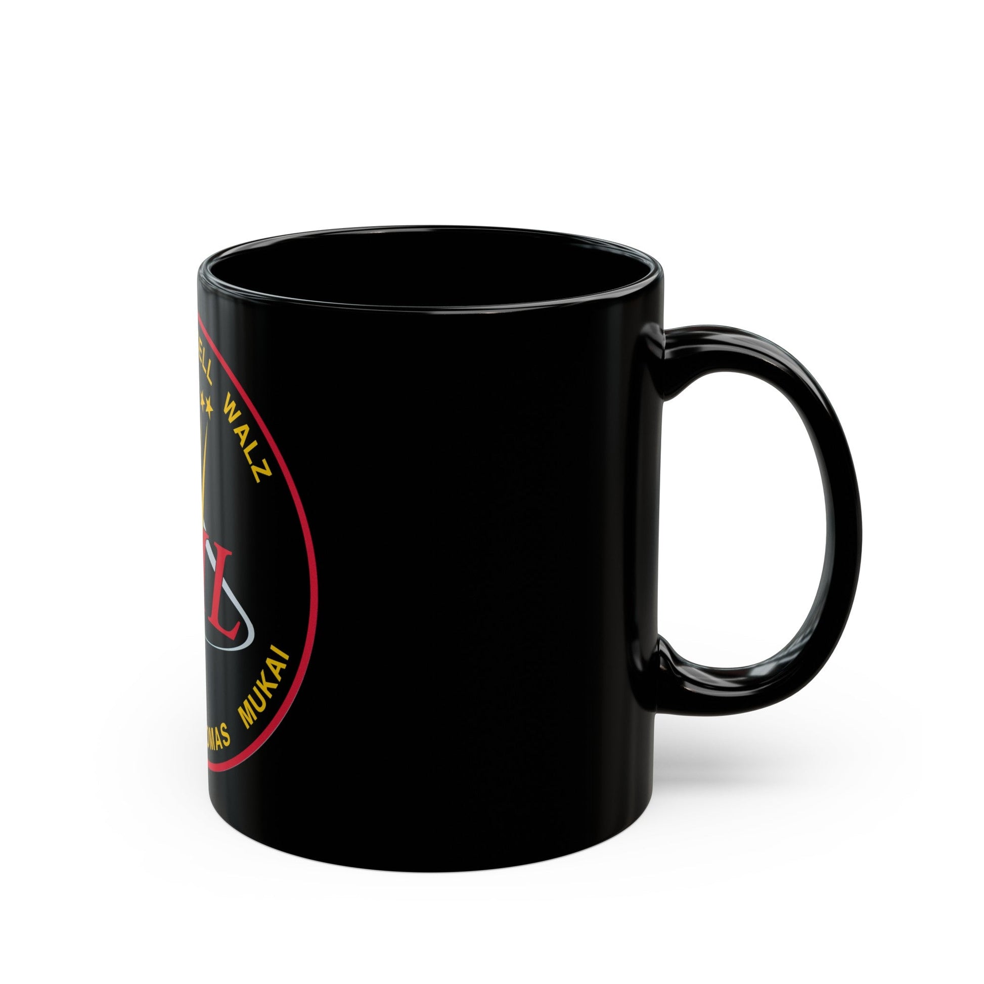 STS 65 (NASA) Black Coffee Mug-The Sticker Space