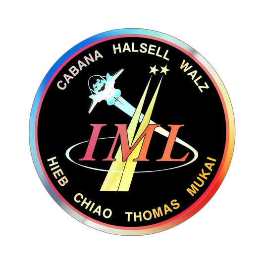 STS 65 (NASA) Holographic STICKER Die-Cut Vinyl Decal 6 Inch Holographic - The Sticker Space