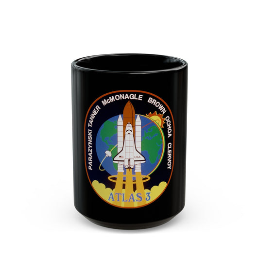 STS 66 (NASA) Black Coffee Mug-15oz-The Sticker Space