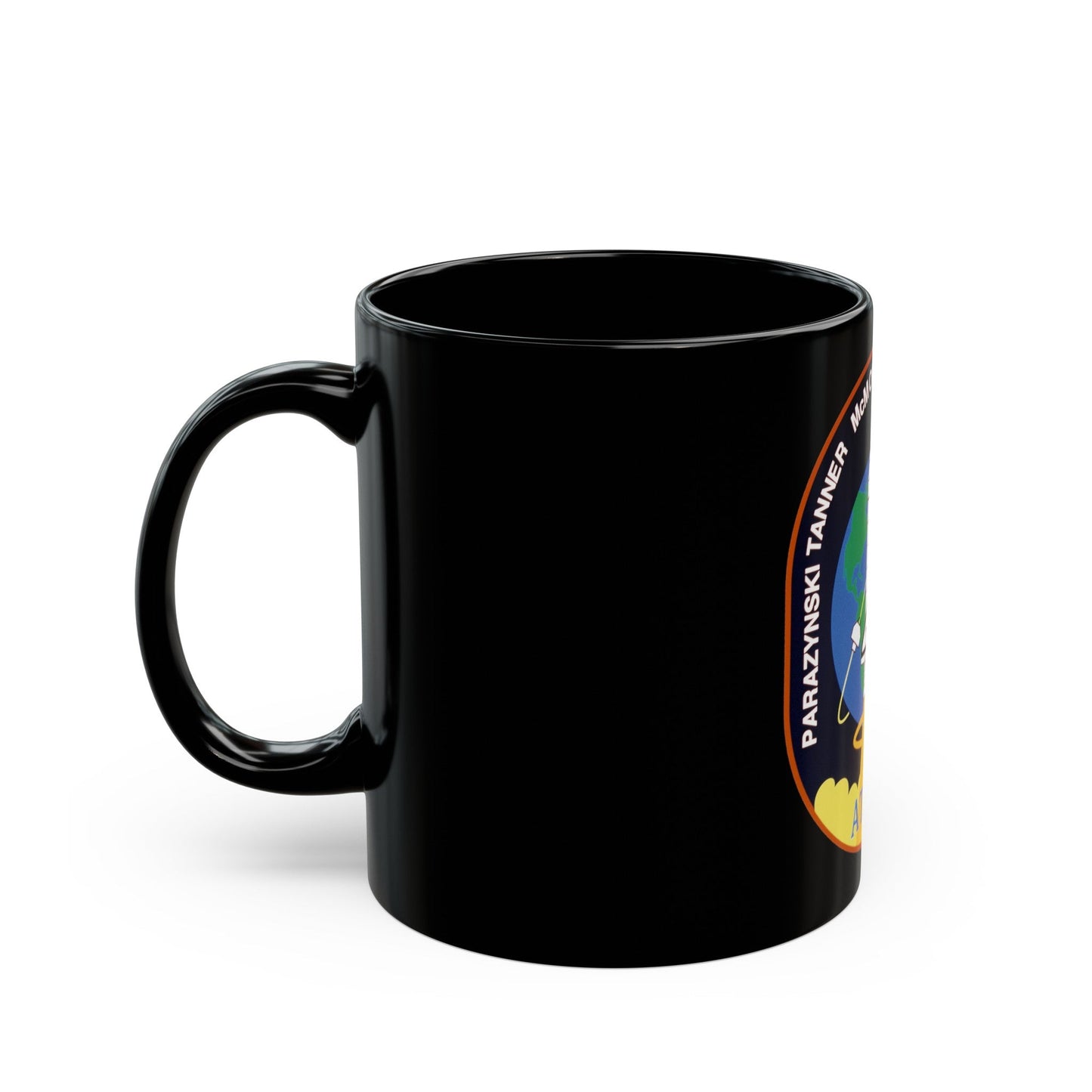 STS 66 (NASA) Black Coffee Mug-The Sticker Space