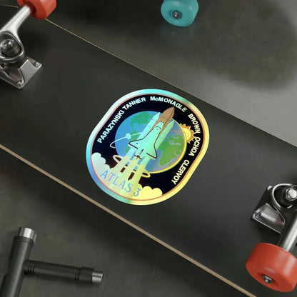 STS 66 (NASA) Holographic STICKER Die-Cut Vinyl Decal - The Sticker Space