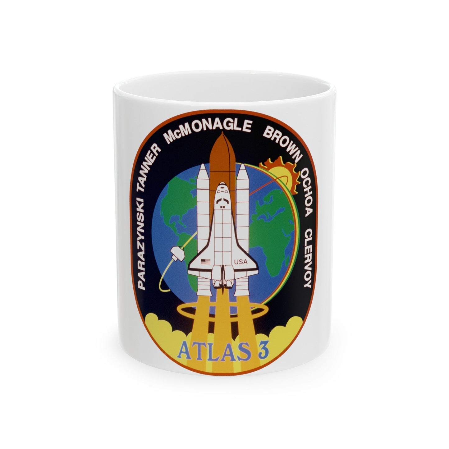 STS 66 (NASA) White Coffee Mug-11oz-The Sticker Space