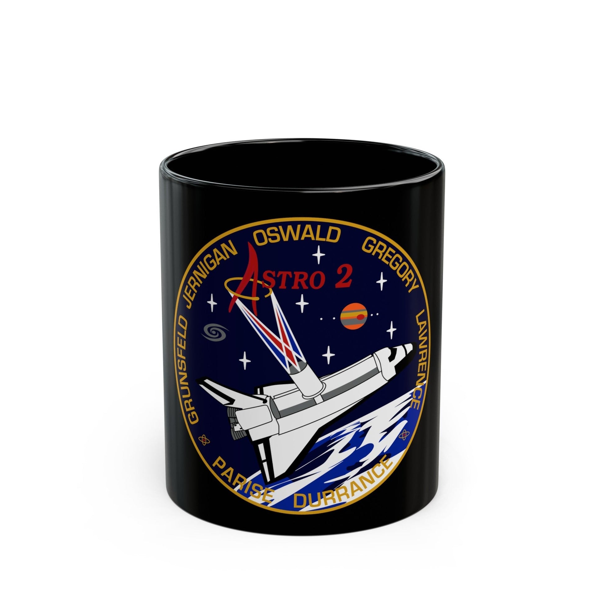 STS 67 (NASA) Black Coffee Mug-11oz-The Sticker Space