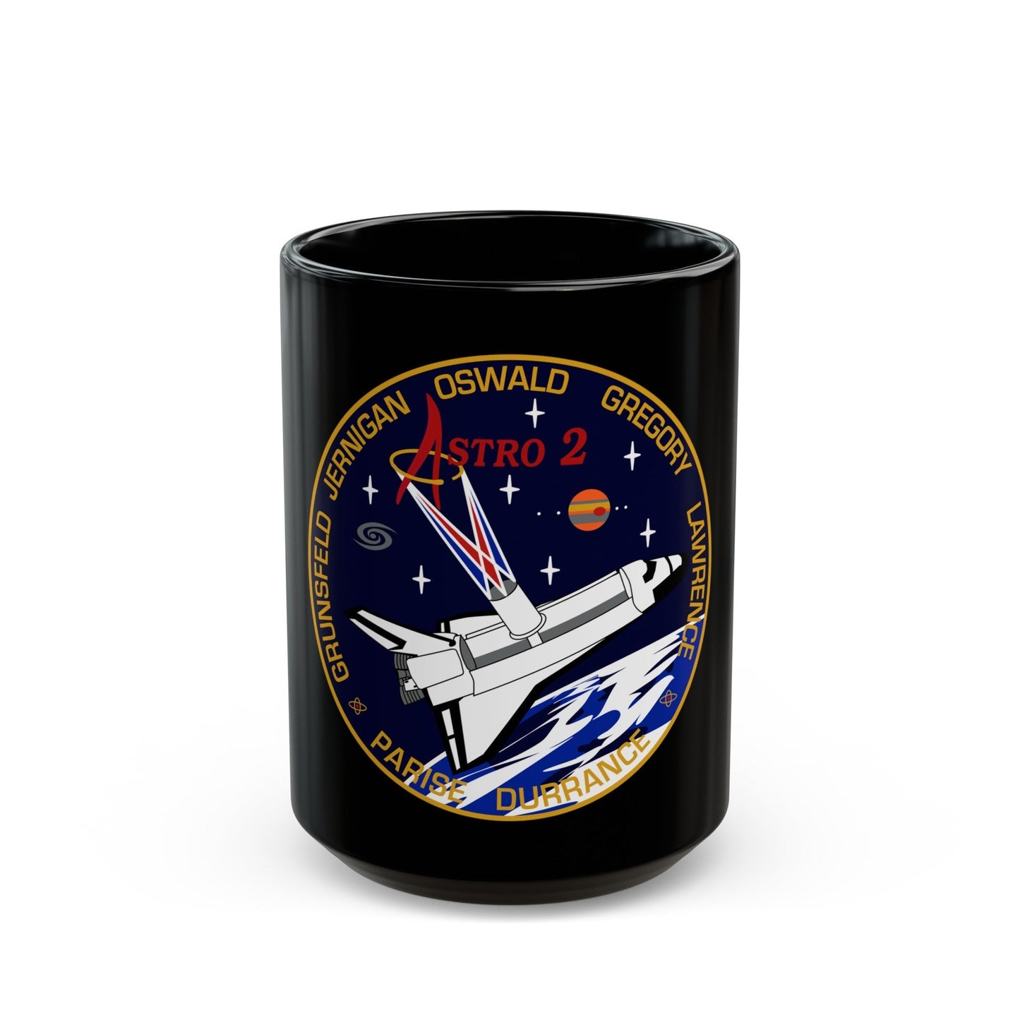 STS 67 (NASA) Black Coffee Mug-15oz-The Sticker Space