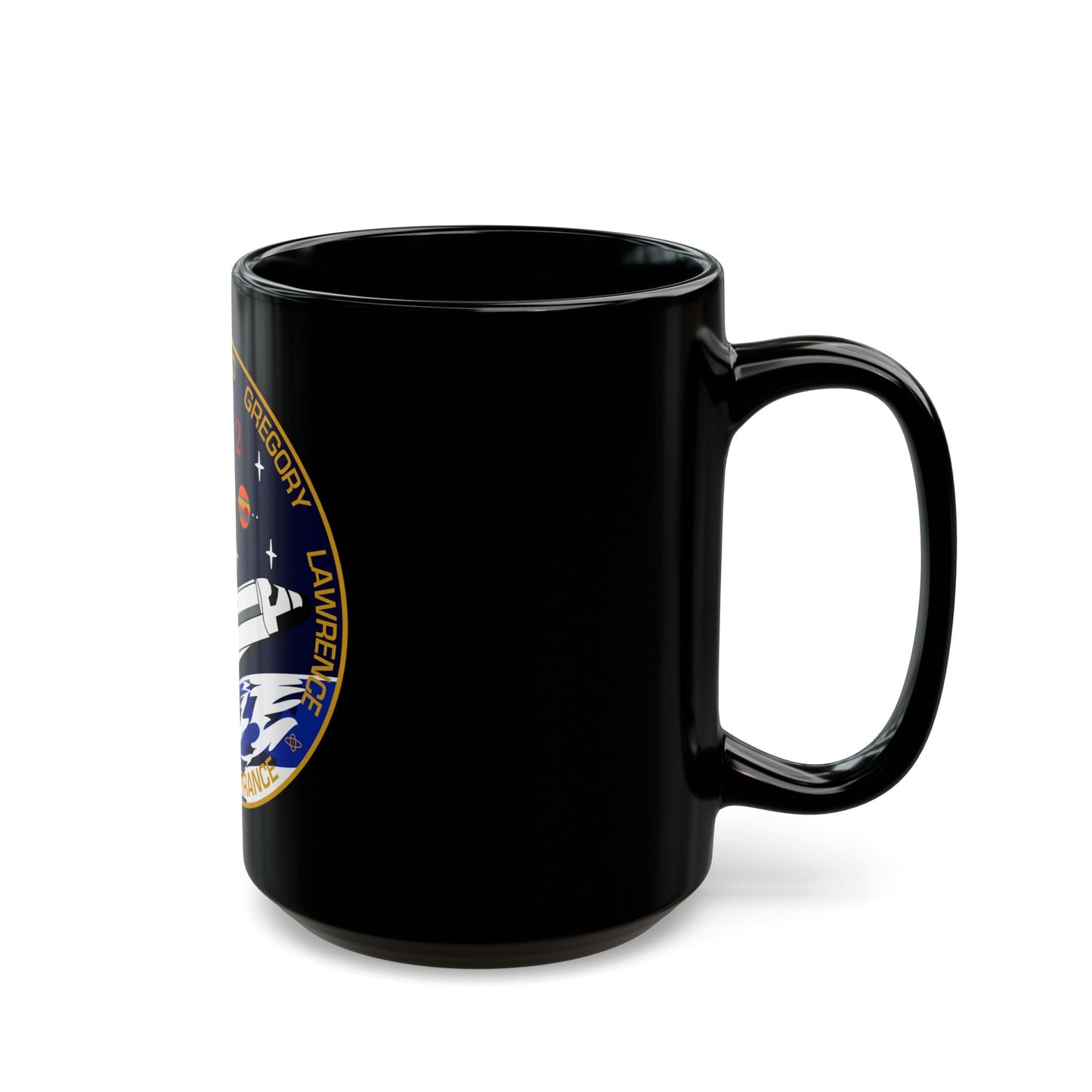 STS 67 (NASA) Black Coffee Mug-The Sticker Space