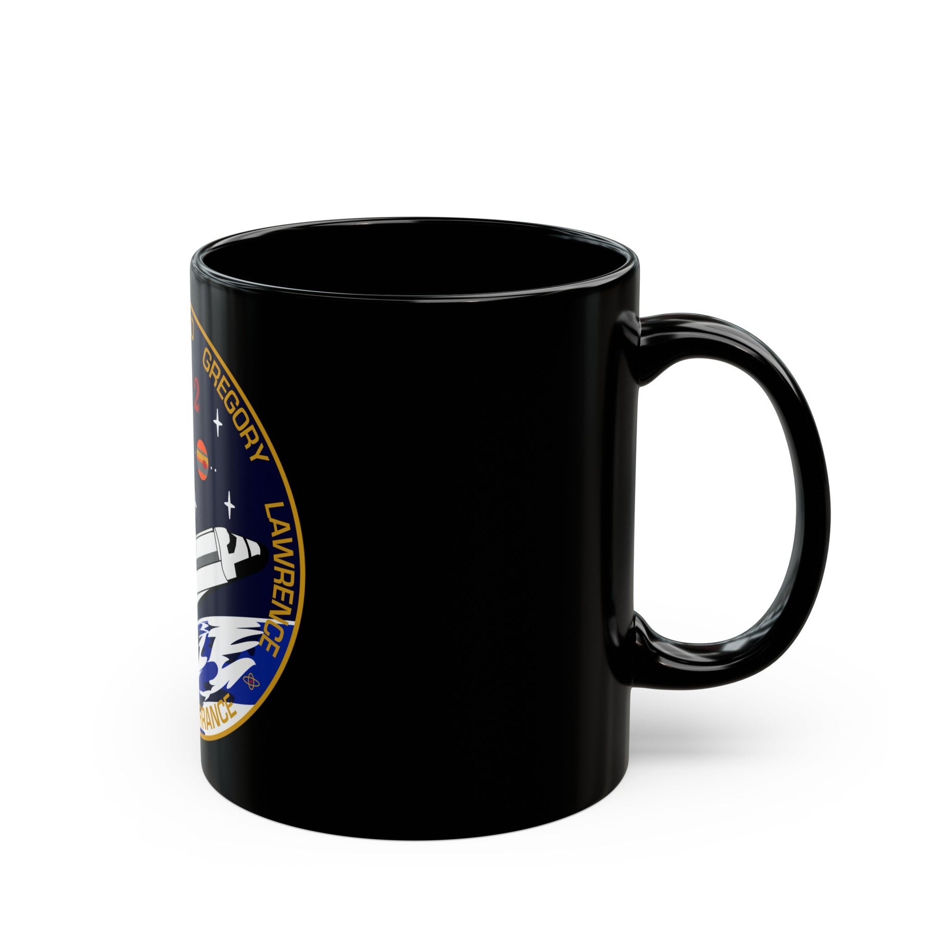 STS 67 (NASA) Black Coffee Mug-The Sticker Space