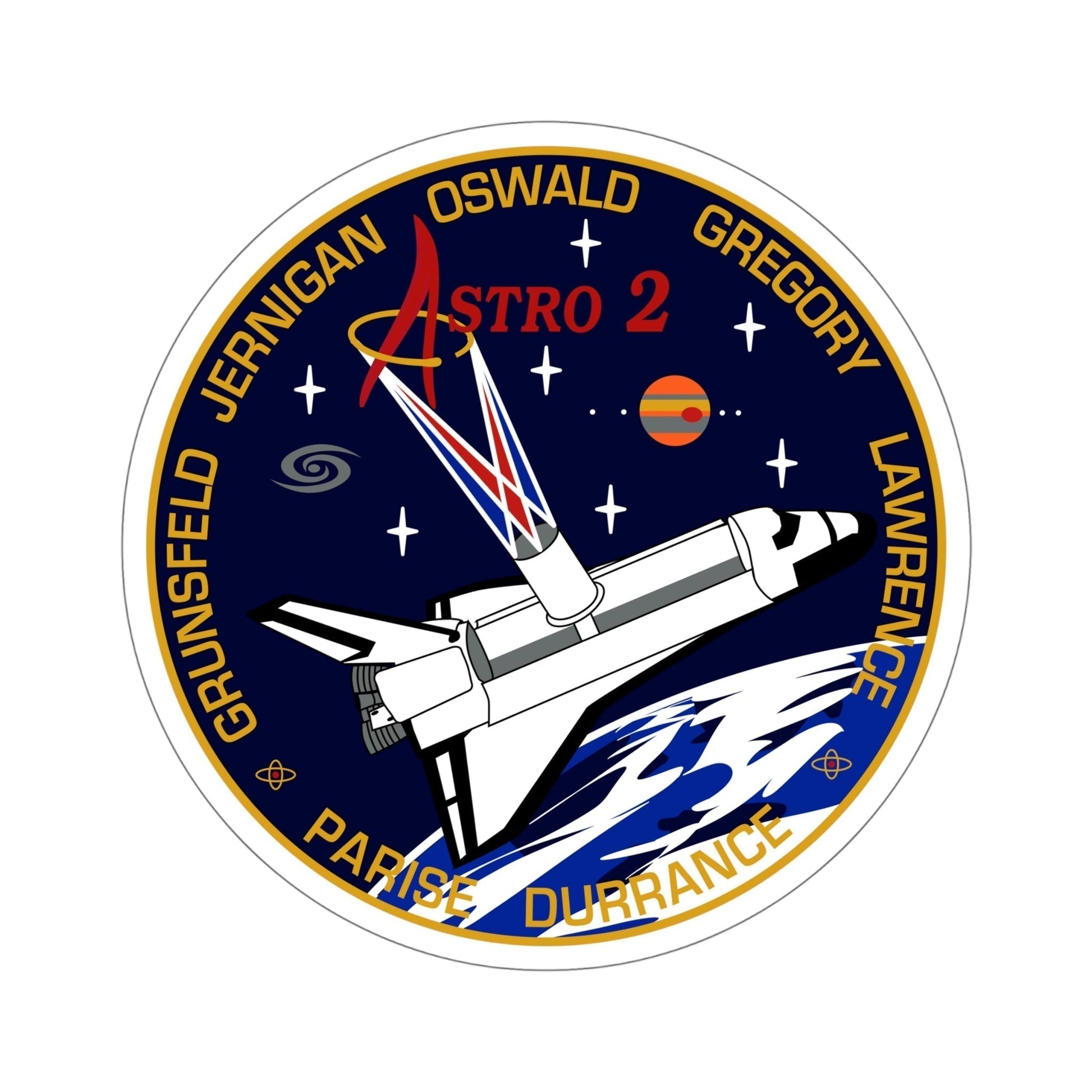 STS 67 Patch NASA STICKER Vinyl Die-Cut Decal-6 Inch-The Sticker Space