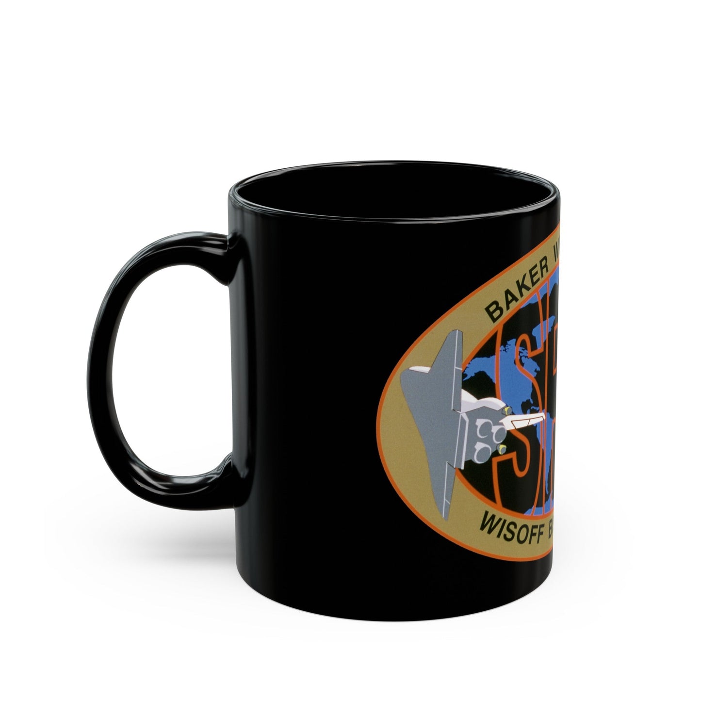 STS 68 (NASA) Black Coffee Mug-The Sticker Space