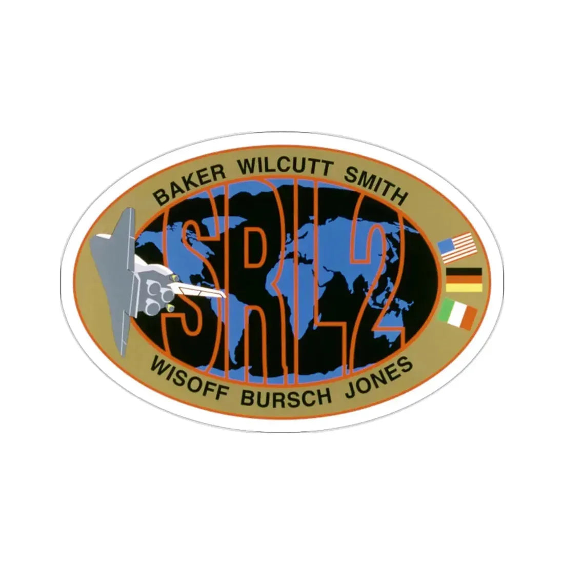 STS 68 Patch NASA STICKER Vinyl Die-Cut Decal 2 Inch - The Sticker Space